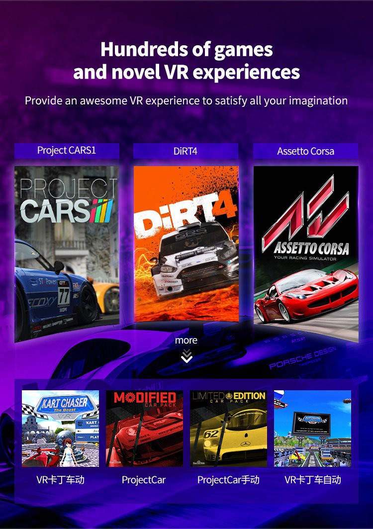 Dynamic Virtual Reality Racing Game Simulator