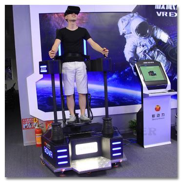 Indoor Amusement Park Equipment Realistic Play Space Flight VR Simulator